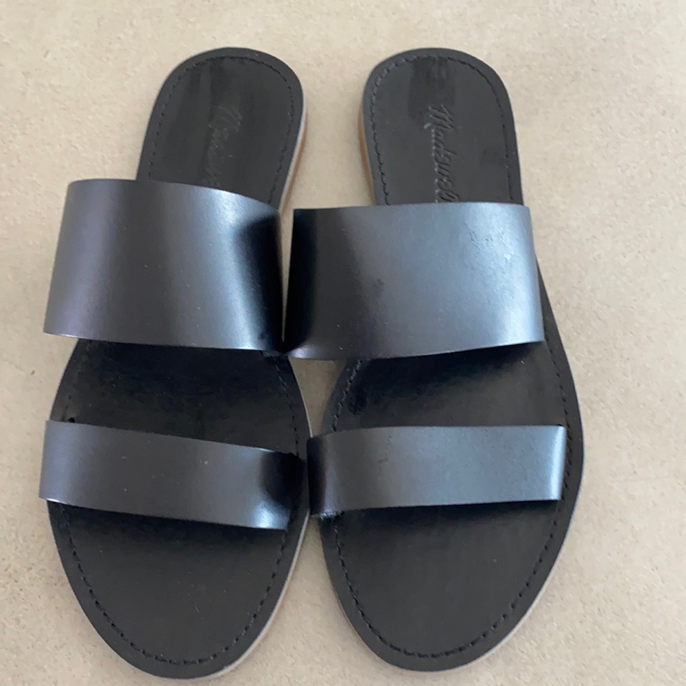 Madewell Boardwalk double strap slide sandal
